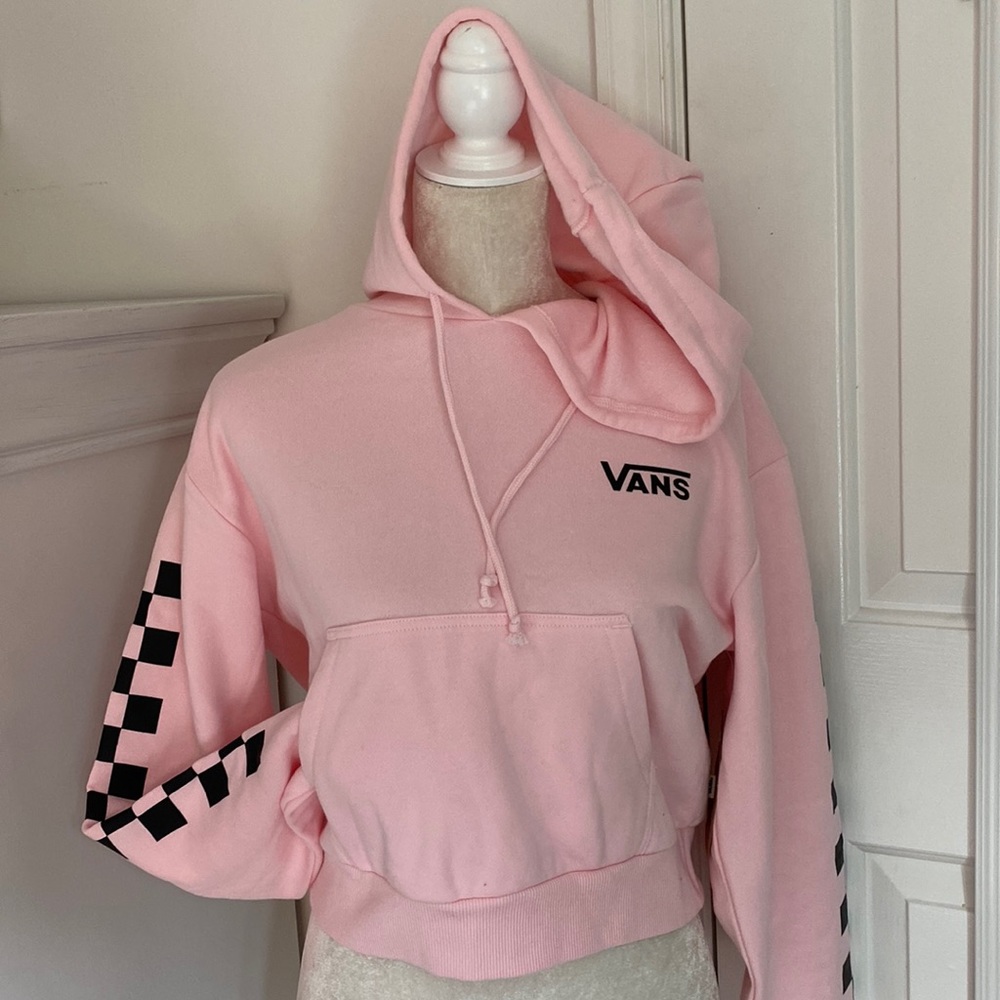 Brand New Pink Vans Hoodie Cropped